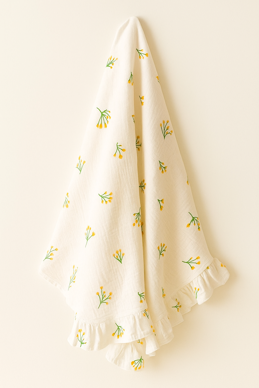 Buttercup Muslin Blanket